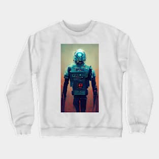 Robot in cyberpunk style Crewneck Sweatshirt